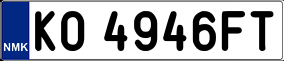 Trailer License Plate